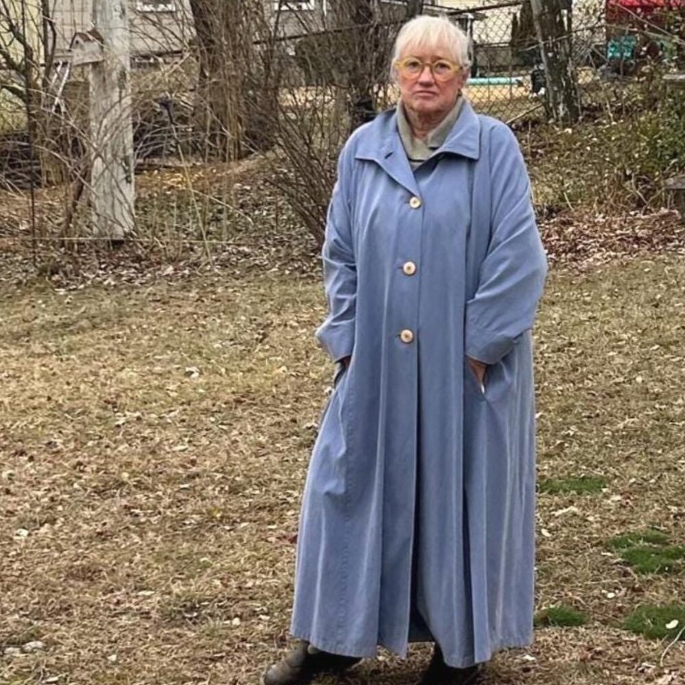 vintage Barrie Pace 40s style maxi coat